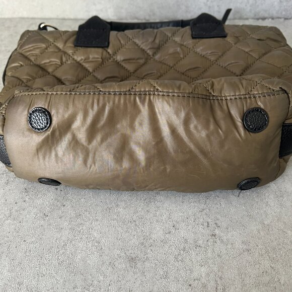 Mossimo Handbag Olive‎ Green Quilted 90's Y2K  Top Handle Handbag Hobo Clutch - Picture 5 of 5